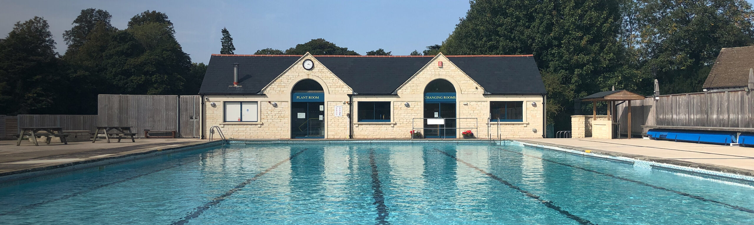 Summer picture of pool