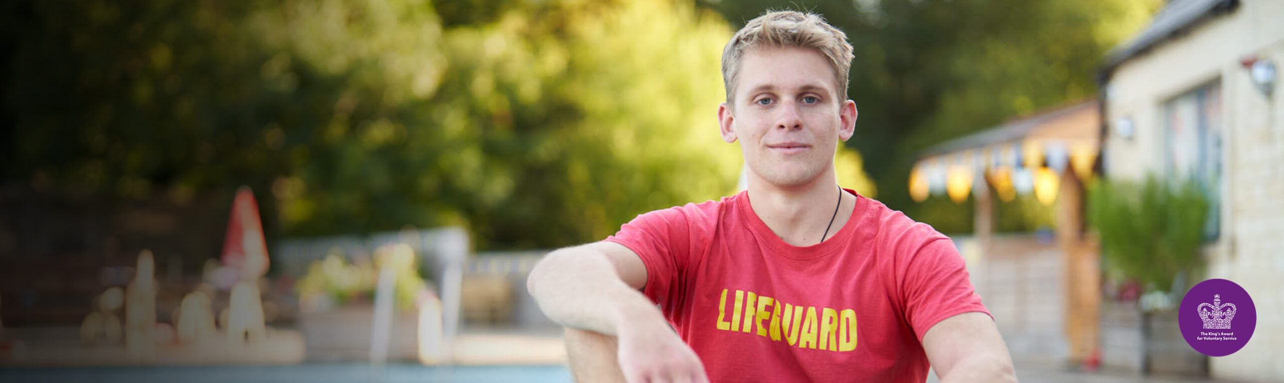 Cirencester Lifeguard at pool side