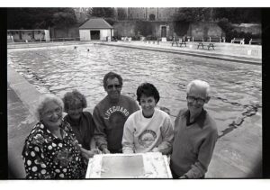 Group of people at pool